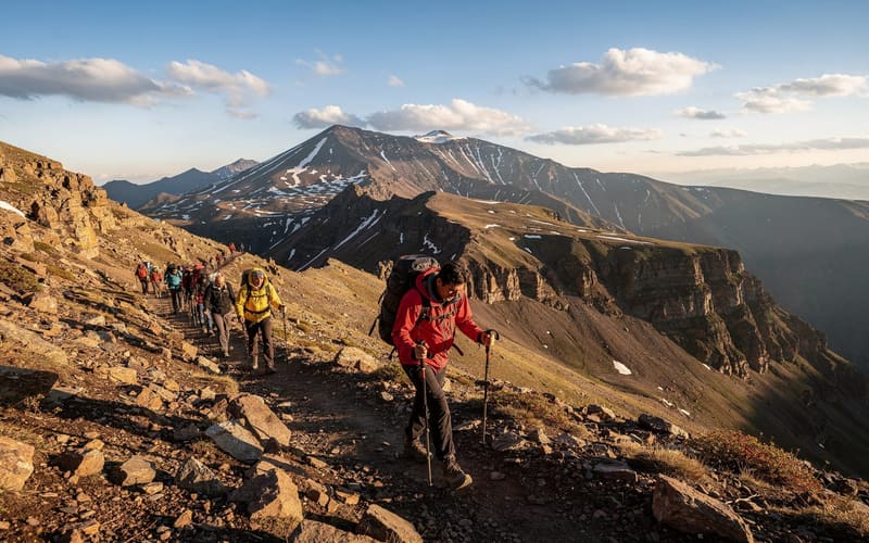 The southern summit of Aragats in a single day
