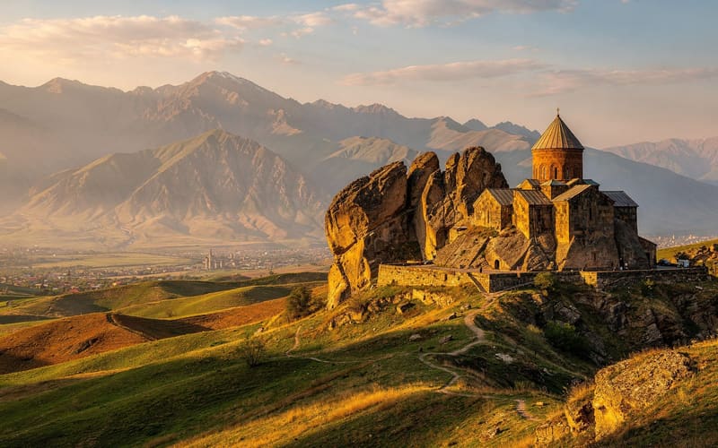 Akhtala monastery and fortress