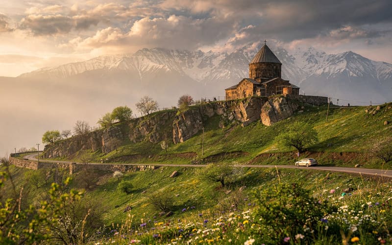 Armenia in spring (April–May): wildflowers and monasteries