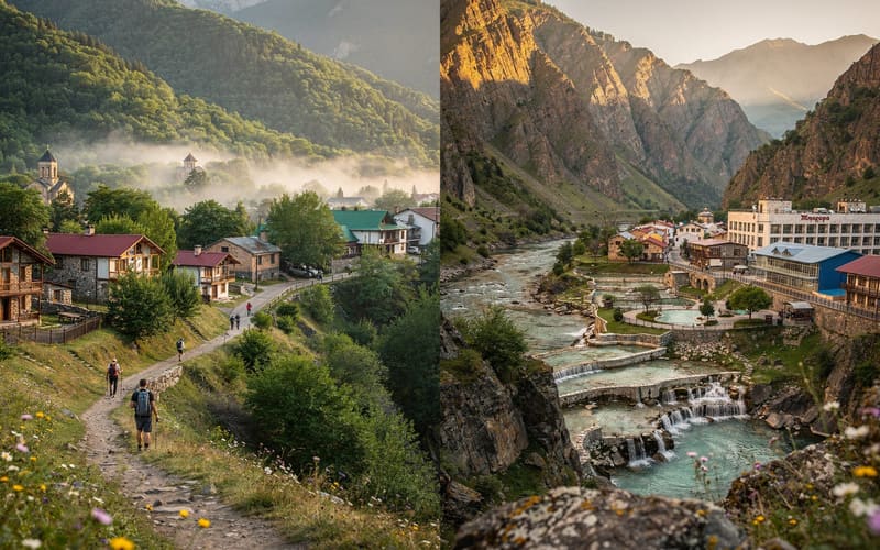 Dilijan vs Jermuk: which mountain town?