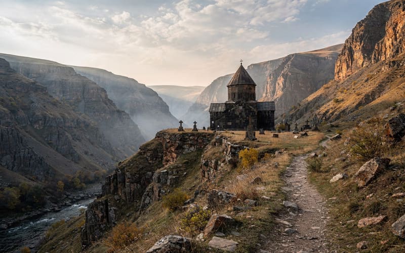 Hovhannavank: above the Kasakh gorge
