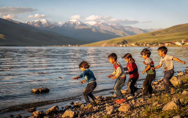 Lake Sevan with kids: beaches & boat trips