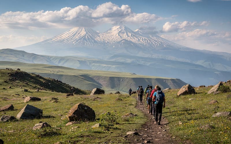Mount Aragats: hiking the four peaks