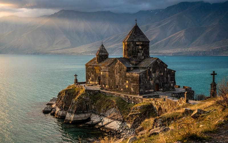 Sevanavank: the monastery on Lake Sevan