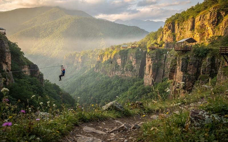 Yell Extreme Park: zipline & ropes course in Yenokavan