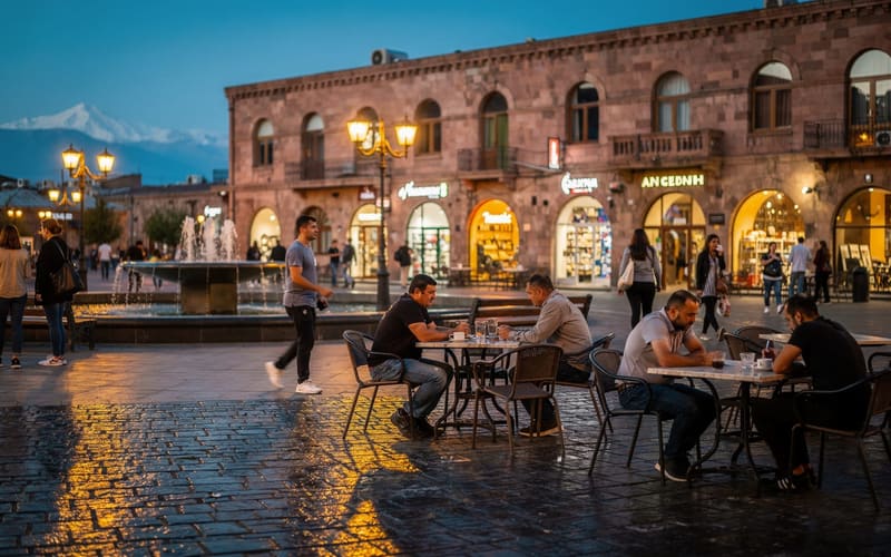 Charles Aznavour Square: a Yerevan landmark